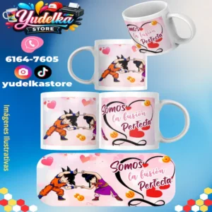 Taza 11Onz Goku fusión perfecta