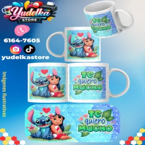 Taza 11Onz Stich Te Quiero Mucho