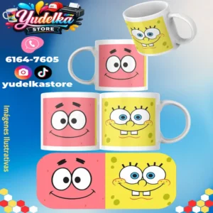 Taza 11Onz Patricio y Bob esponja